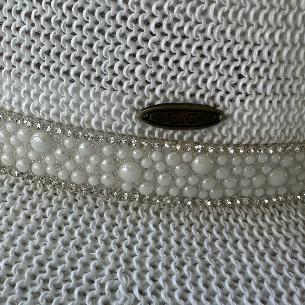 C.C White Rhinestone 'Bride' Cowboy Hat